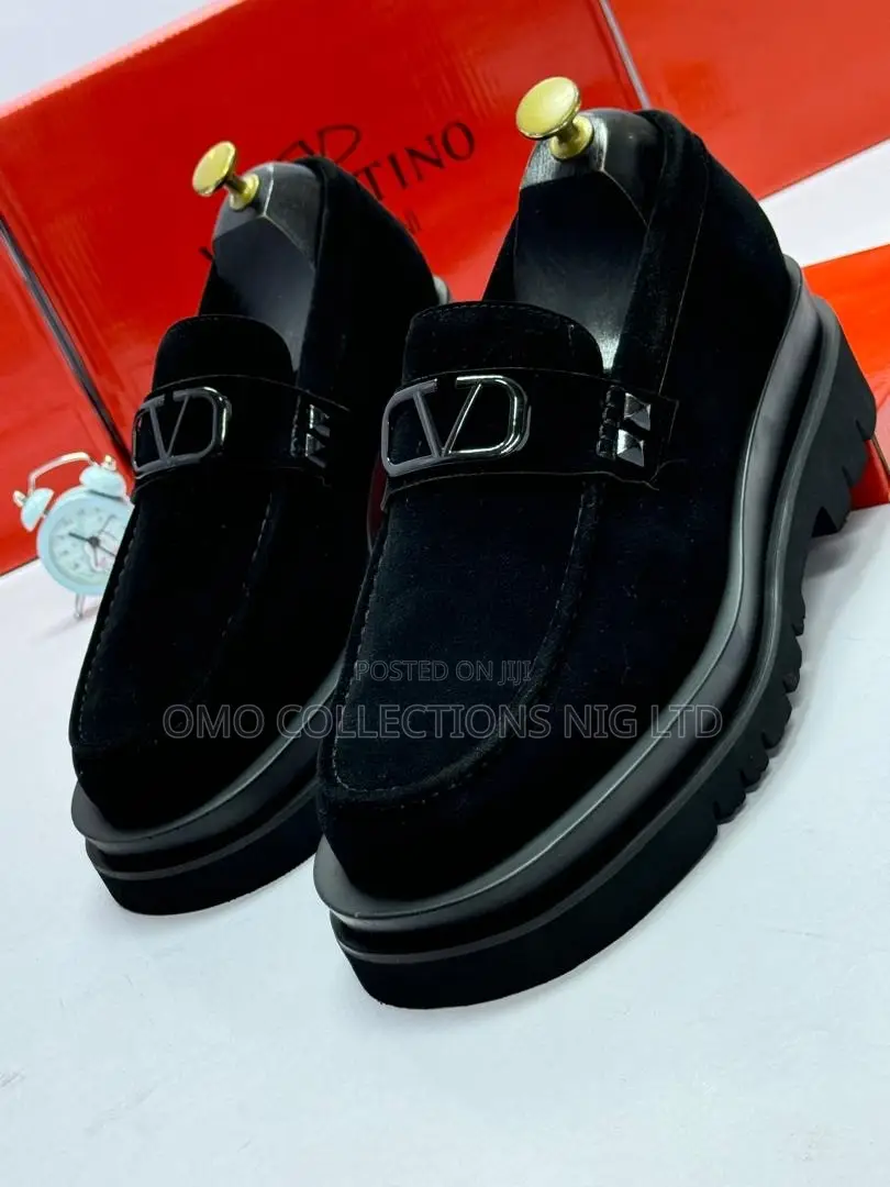 Fully Boxed Valentino Suede Men’s Loafers - Available Black and Brown