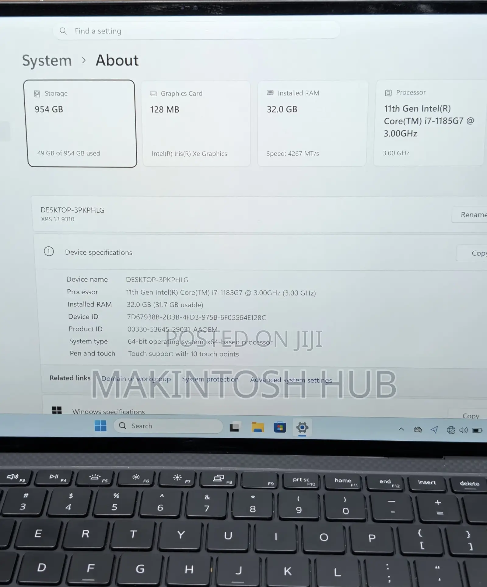 Laptop Dell XPS 13 9310 32GB Intel Core i7 SSD 1T