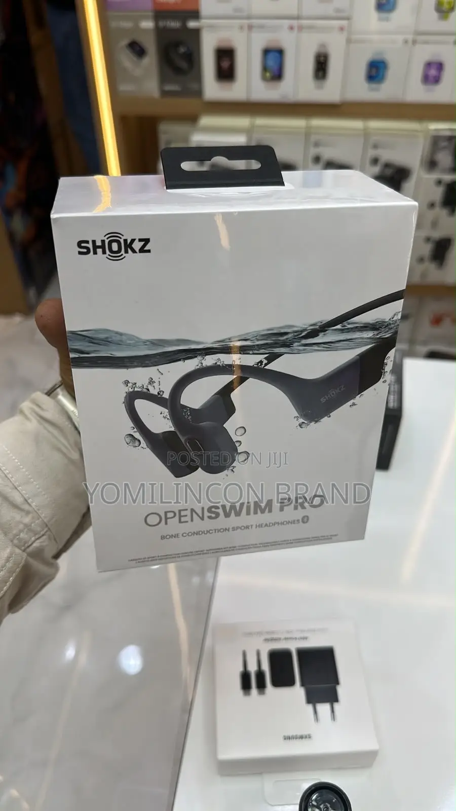 SHOKZ OpenSwim Pro Open-Ear MP3 Headphones, Grey