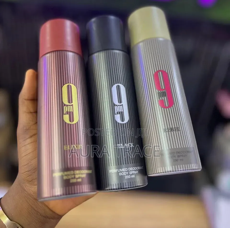 Afnan 9 PM Perfumed Deodorant Body Spray 250ml - Long Lasting Scents