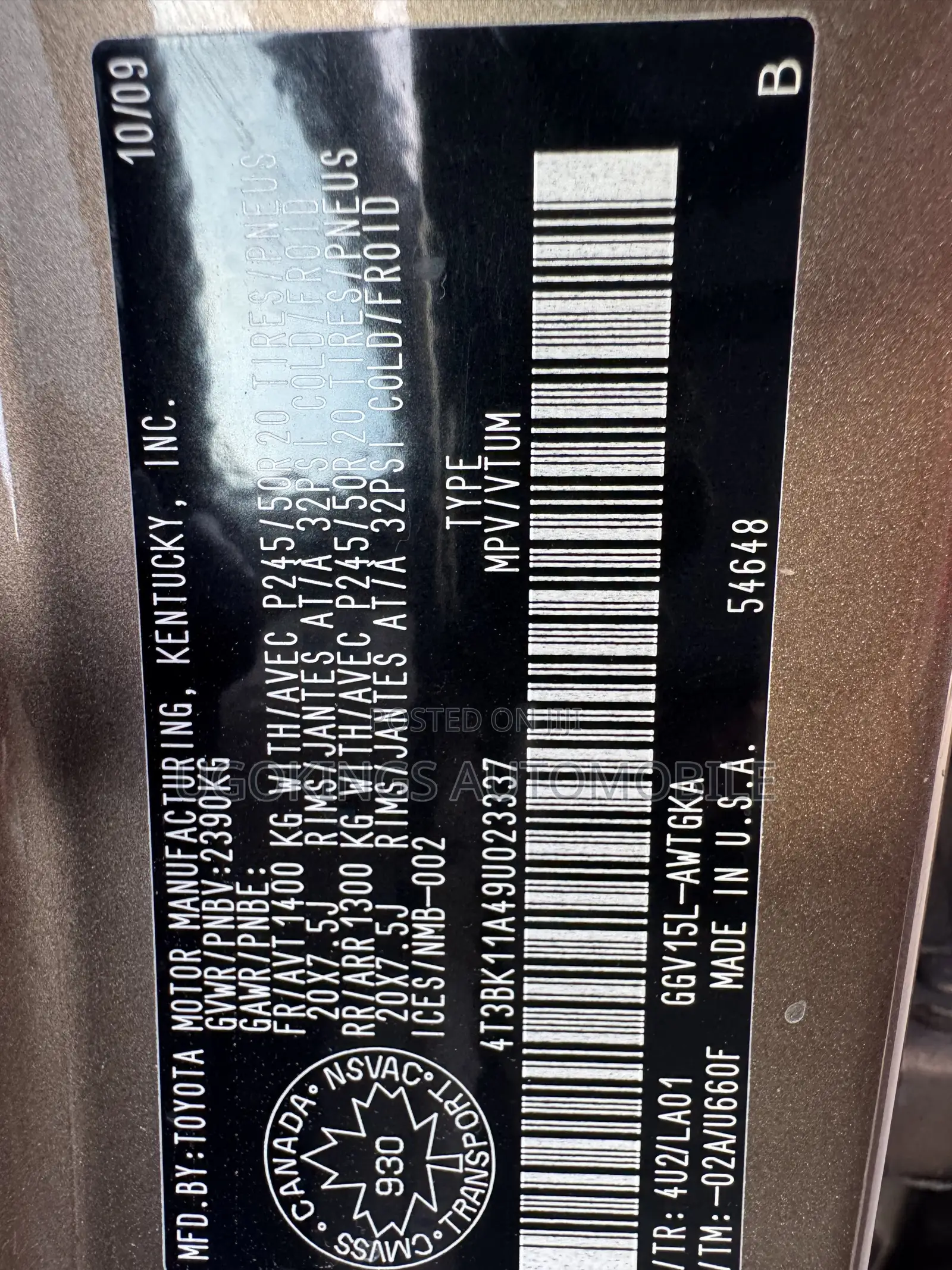 Toyota Venza Limited 2010 Gray