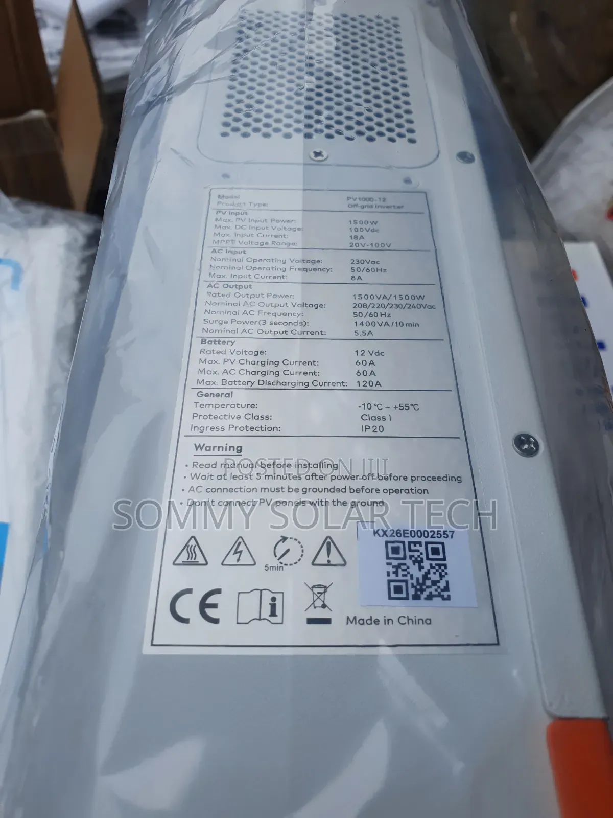 Haisic Hybrid Solar Inverter 1.5kva 12v
