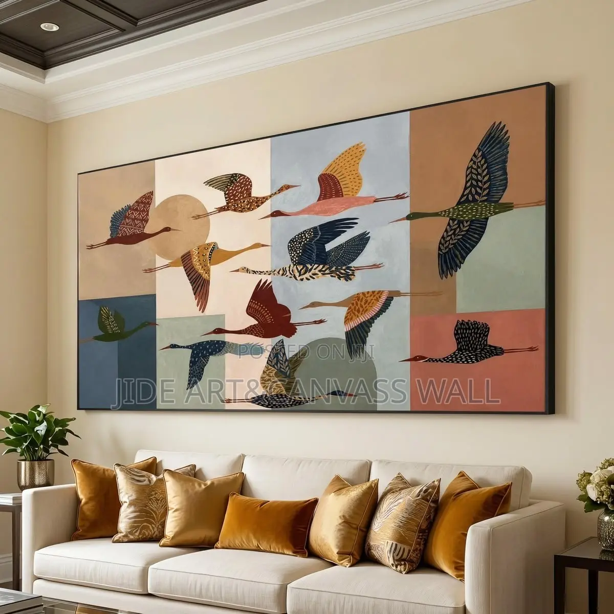 Wall Canvass Artwork on a Rough Textured Canvas Material