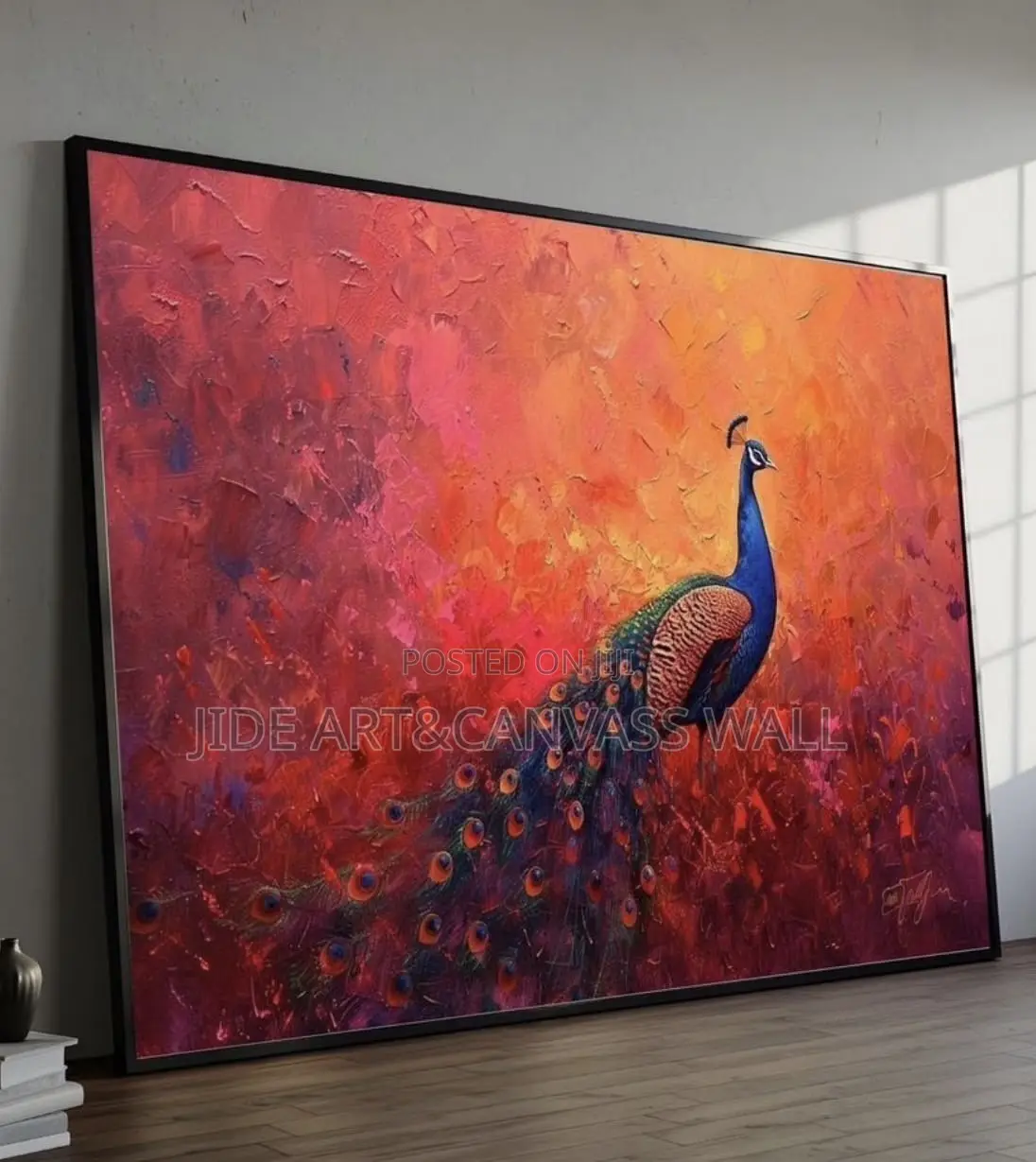 Wall Canvass Artwork on a Rough Textured Canvas Material