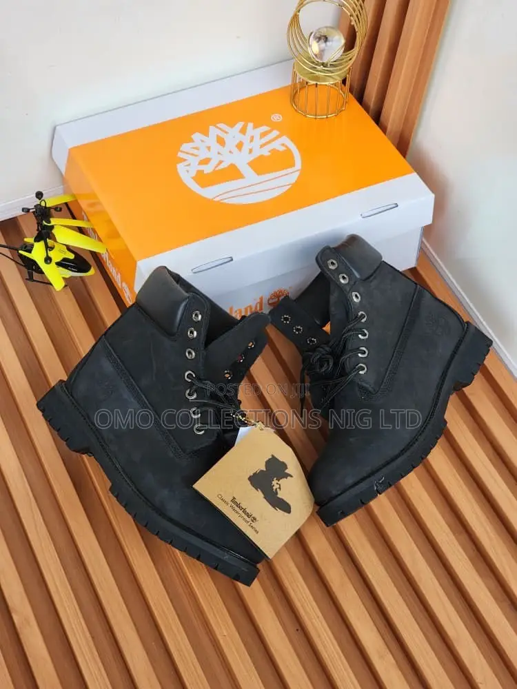 Timberland Men’s Luxury Lace-Up Boots–Fully Boxed, Black & Brown