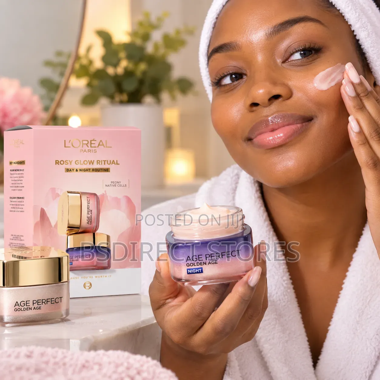 Loreal Age Perfect Rosy Reveal Skin Day Cream + Night Cream