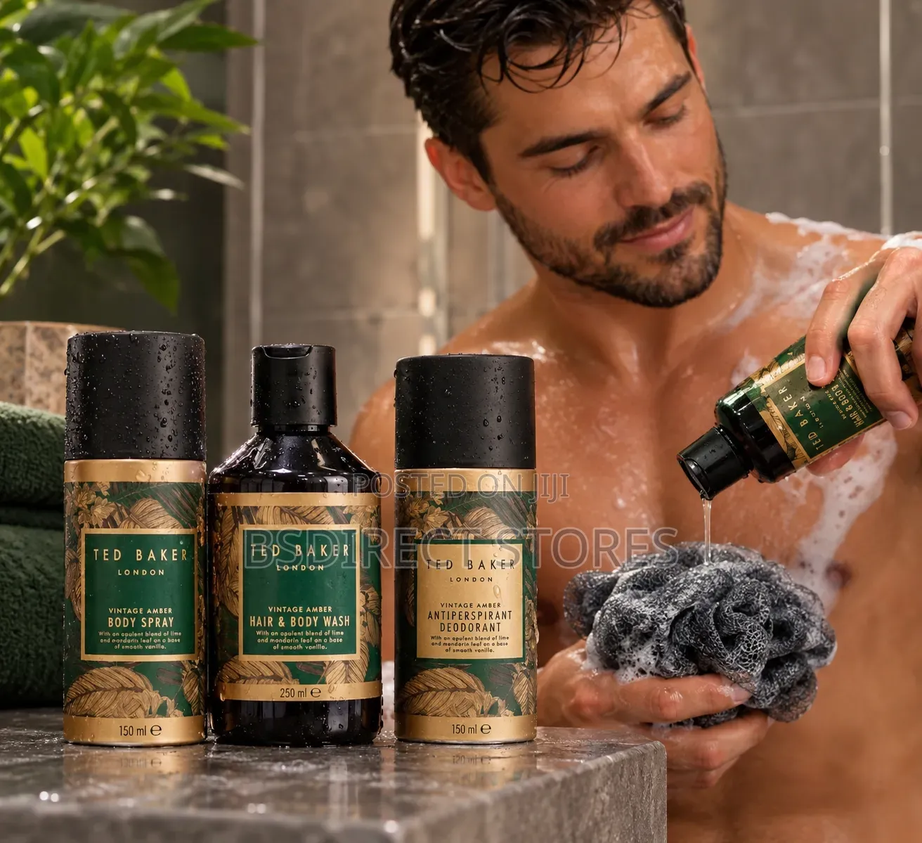 Ted Baker Vintage Amber Trio Men's Bodycare Pamper Gift Set
