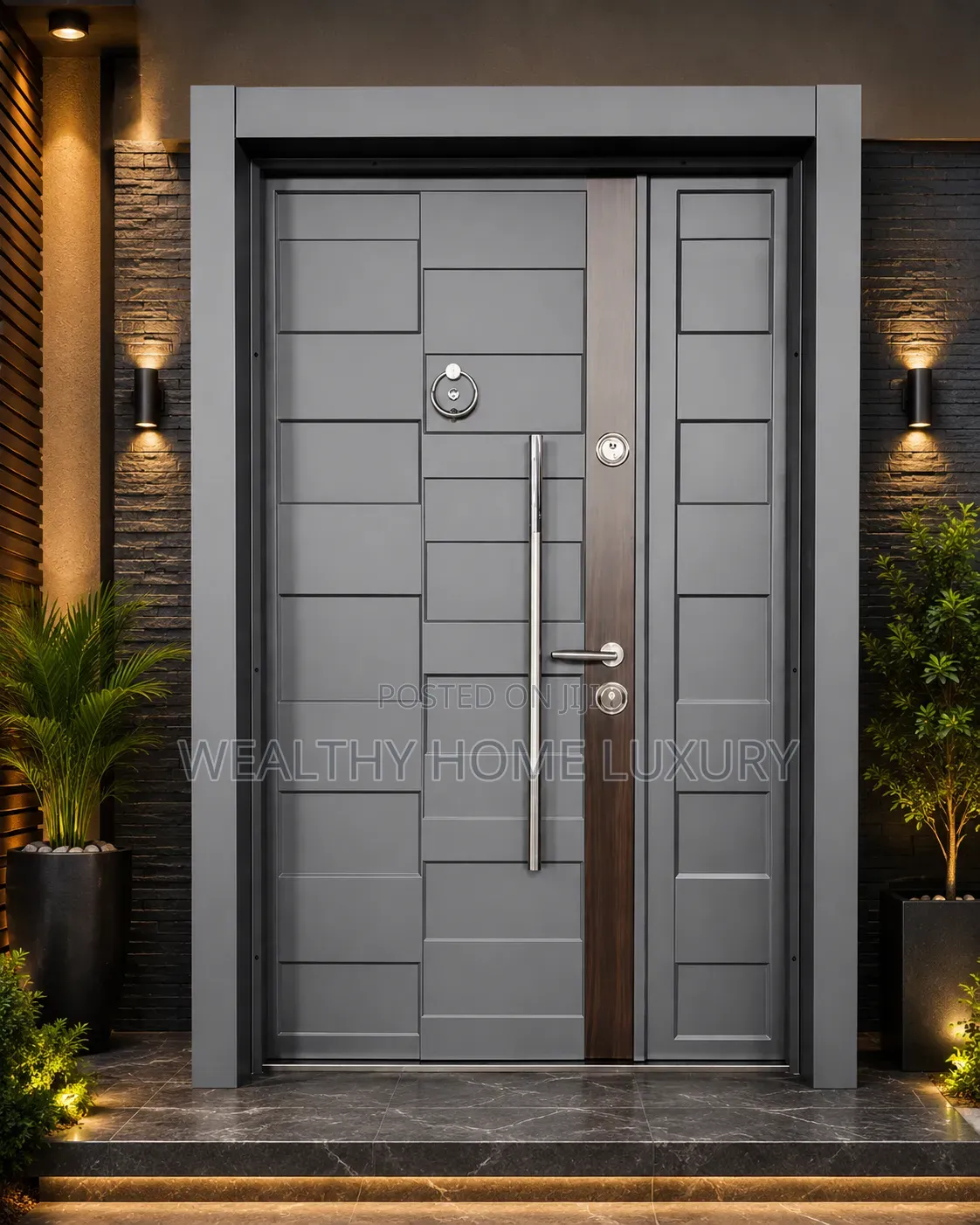 4ft Luxury Turkish Armored Steel Security Entrance Door