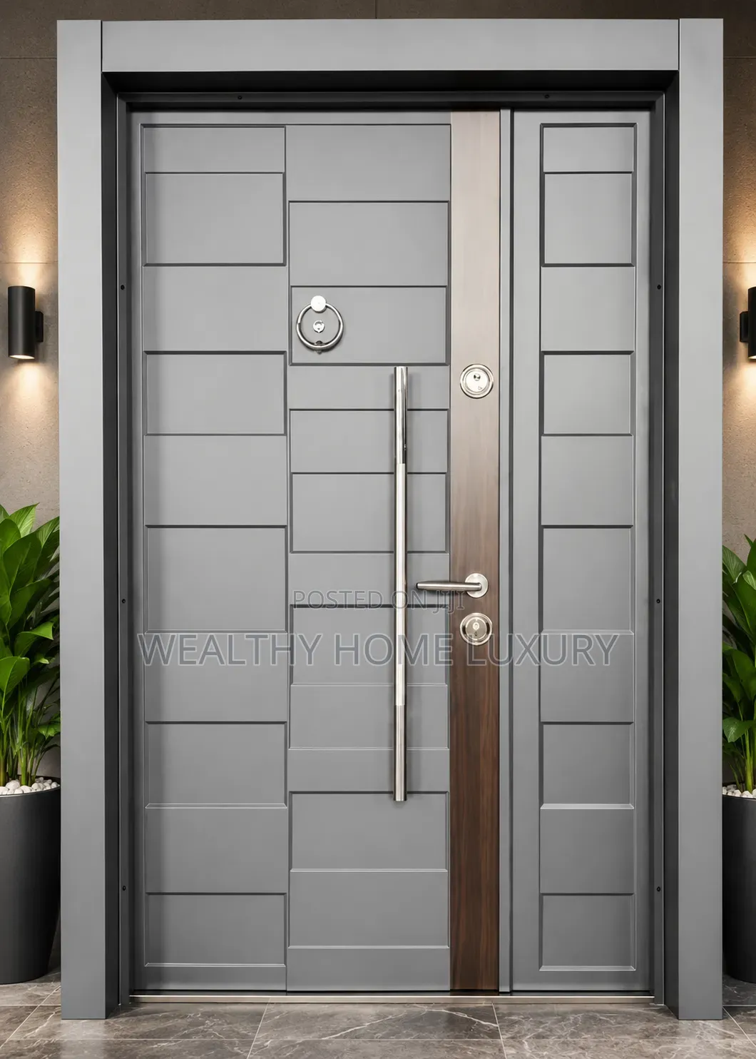4ft Luxury Turkish Armored Steel Security Entrance Door