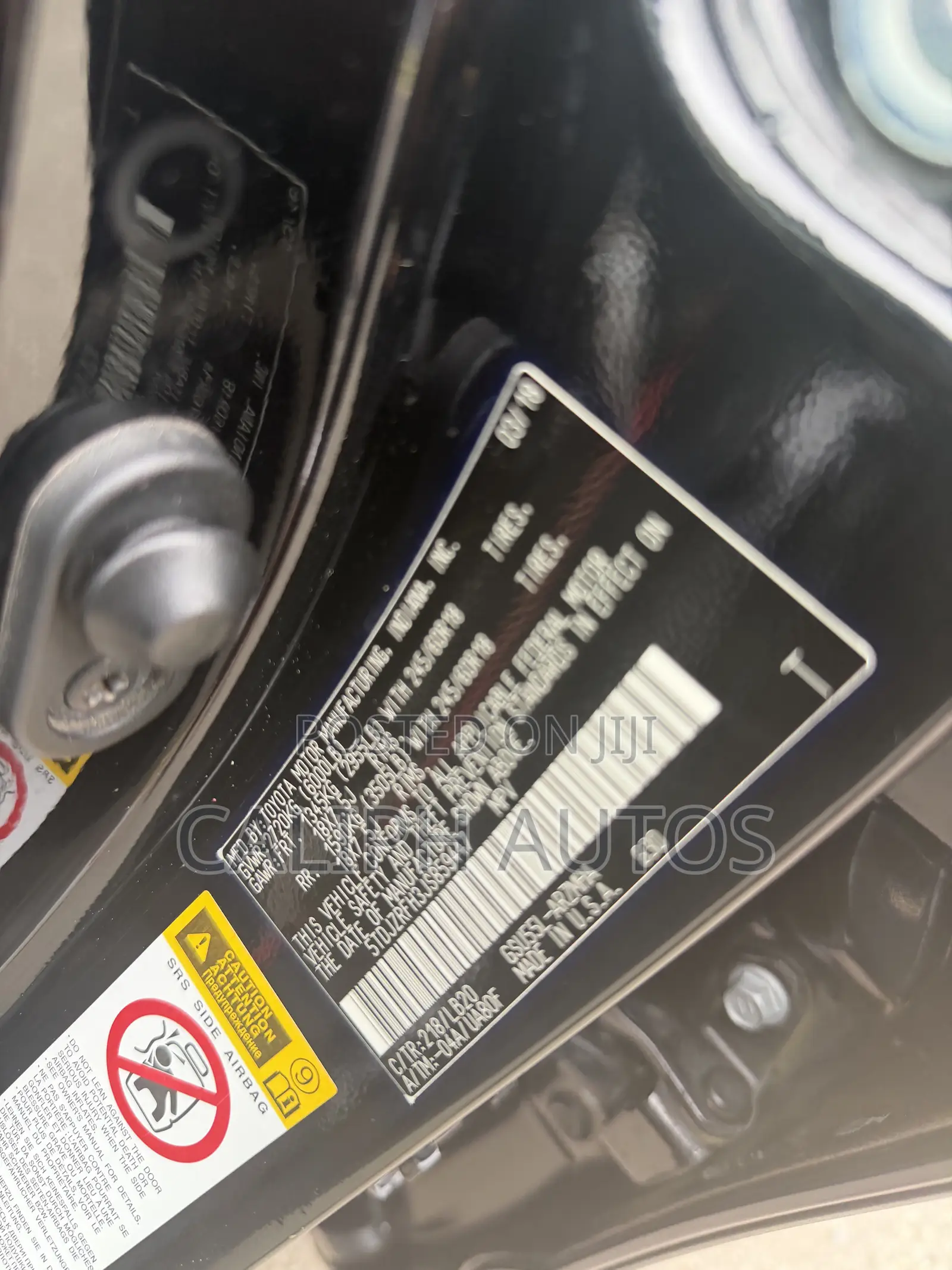 Toyota Highlander XLE 2019 Black
