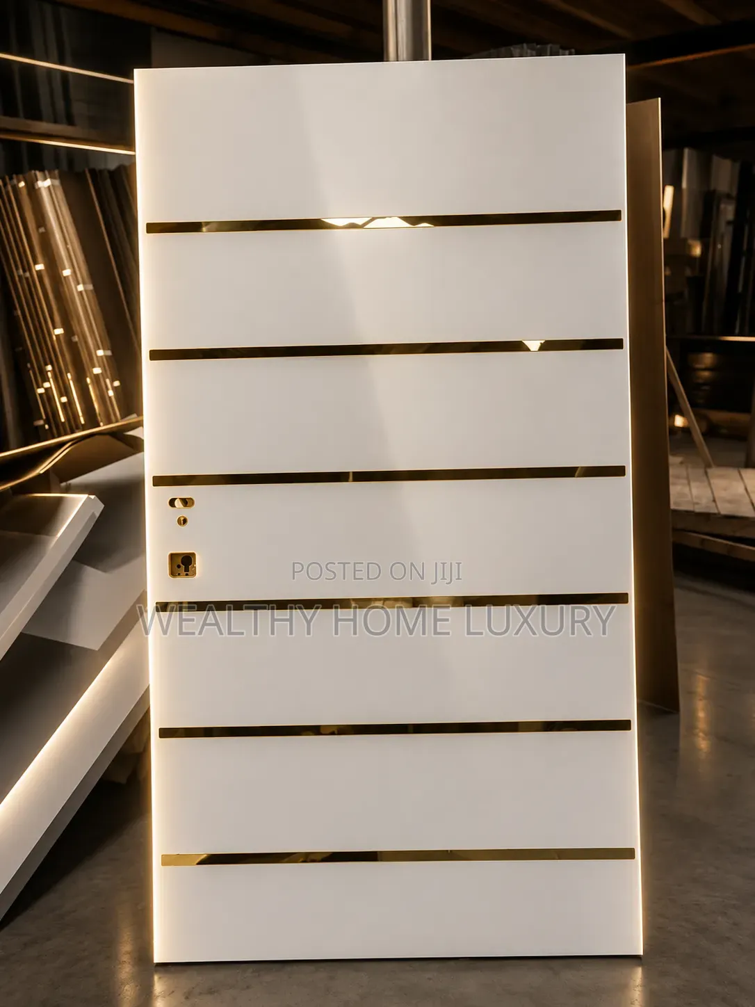 Premium White Madrid Israeli Security Steel Door