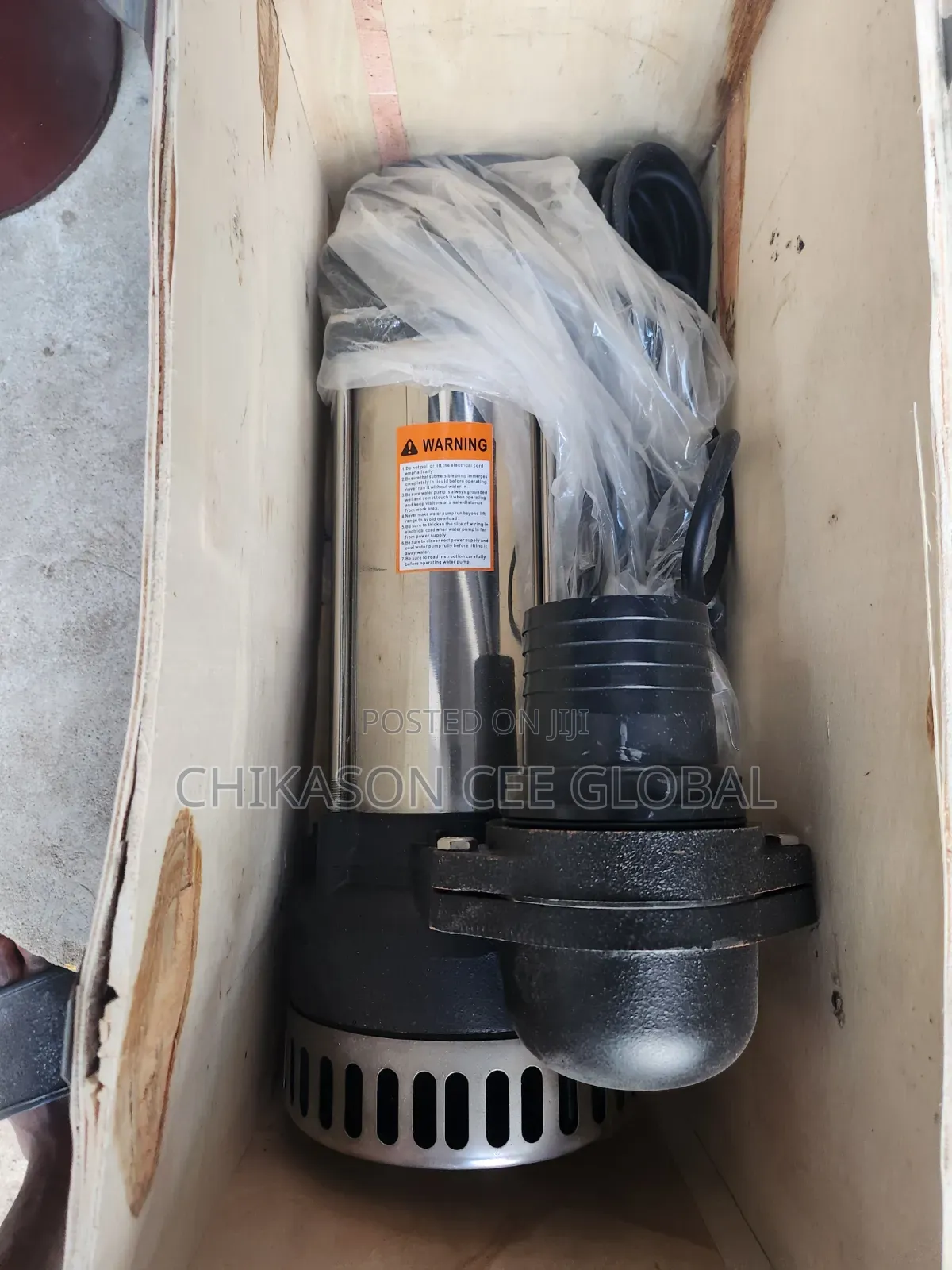 Nova 3hp/3" Submersible Sewage, Drainage, or Dirty Water Pump