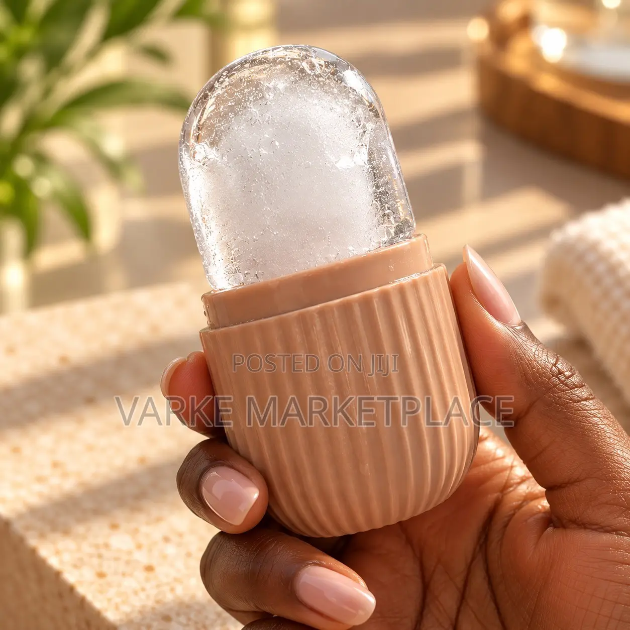 1pc Striped Ice Roller for Face