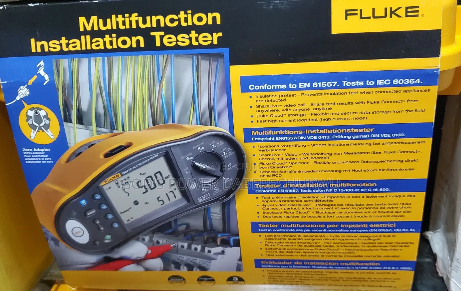 Fluke 1664 FC Multifunction Installation Tester