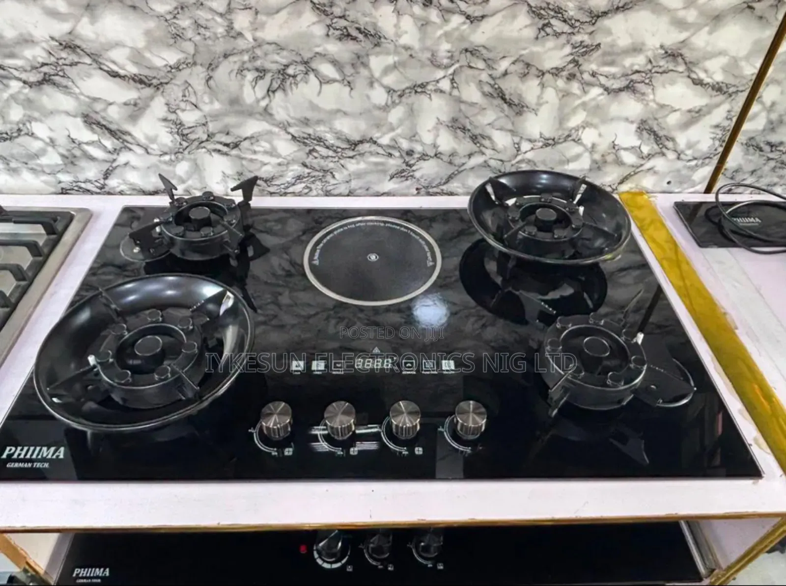 Original PHIIMA Built-in 4+1 With LED Timer Gas & Electric Cooker HOB.