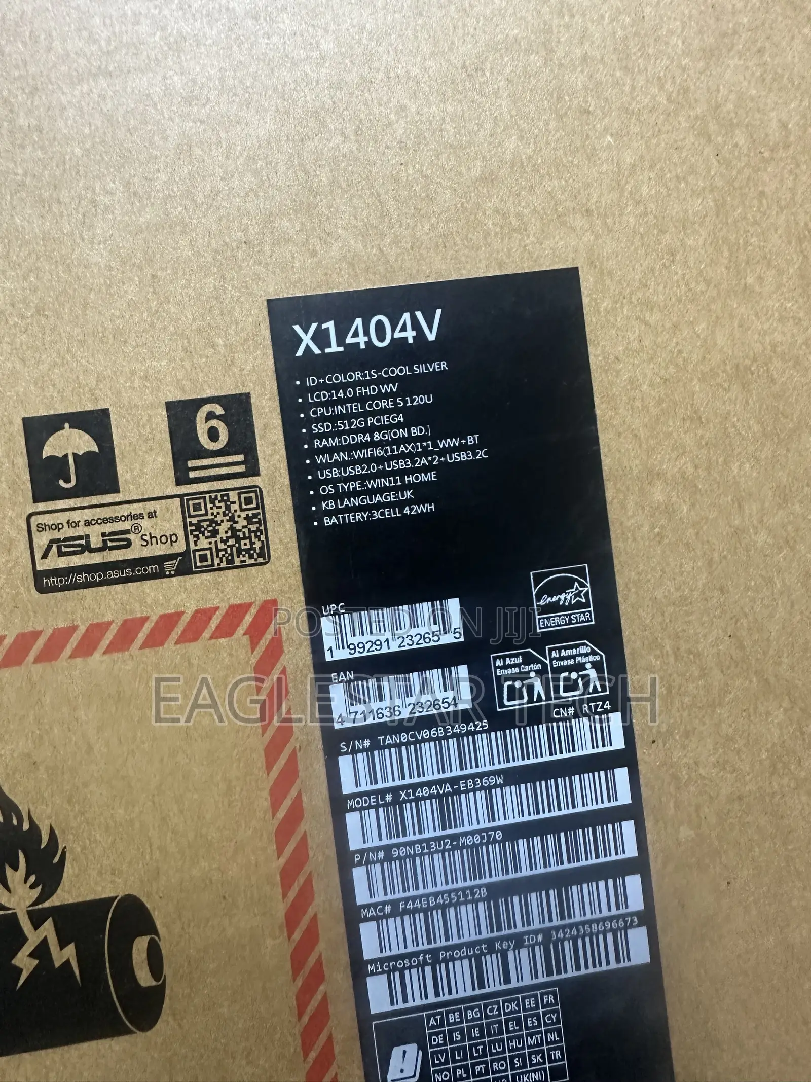 New Laptop Asus Vivobook 14 8GB Intel Core 5 SSD 512GB