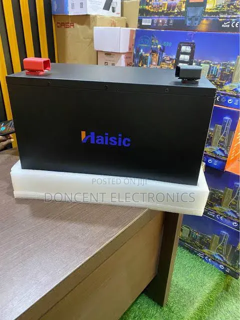 Haisic 8kwh 25.6V Lithium Battery - Black Display