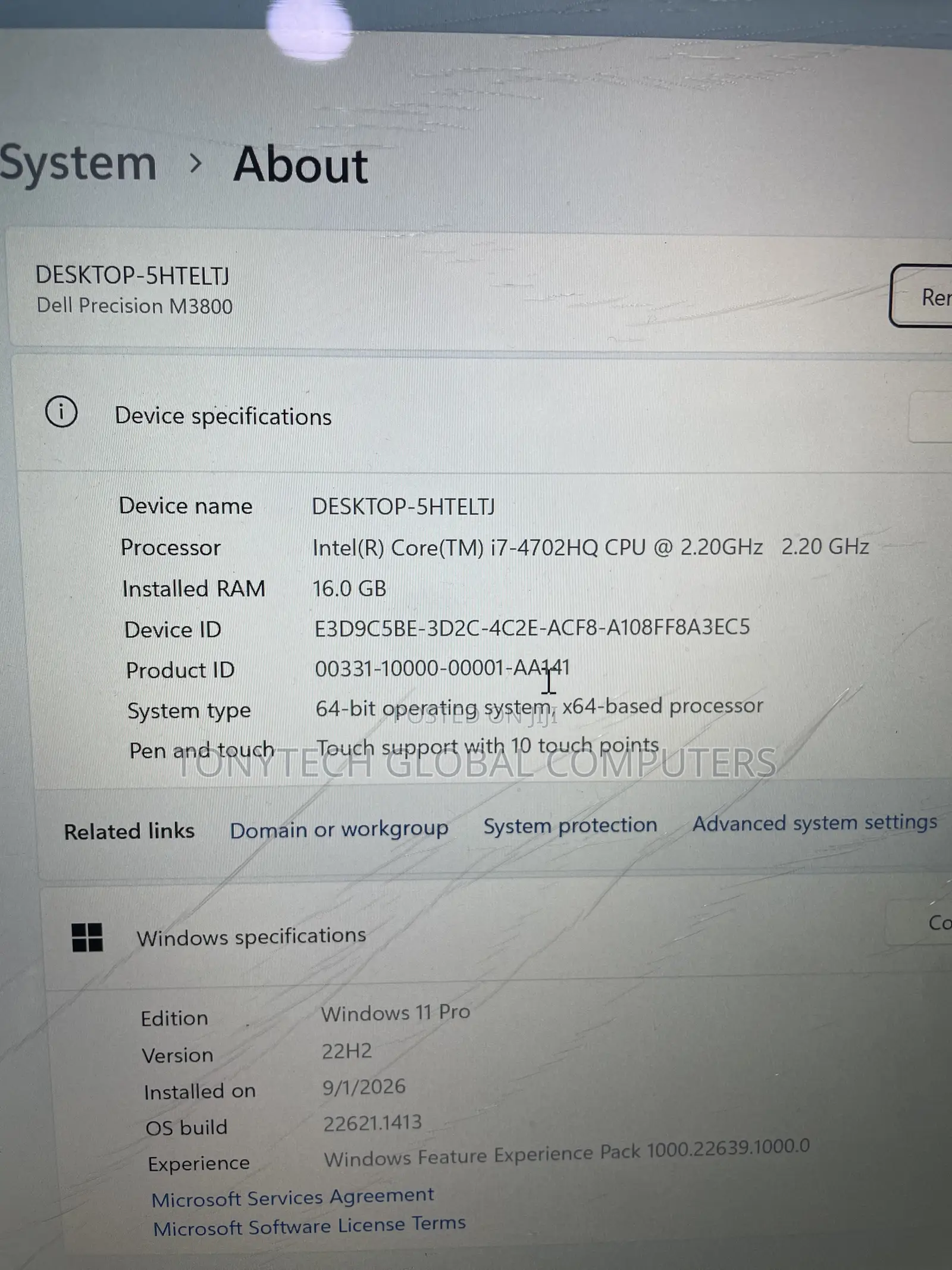 Dell Precision 15 M3510 16GB Qualcomm Snapdragon X Plus SSD 256GB