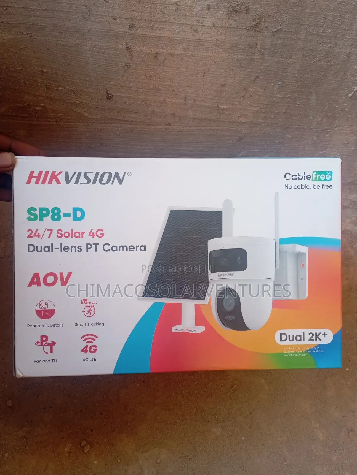 Hikvision SP8-D 8MP 4G Solar Dual Lens PTZ CCTV Camera