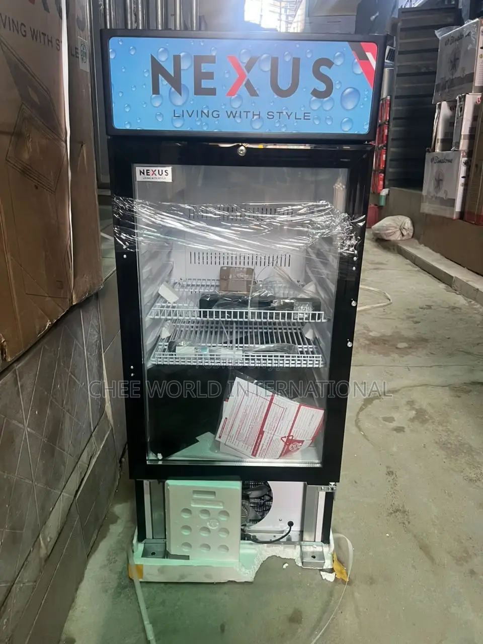 Original Nexus 200L Upright Showcase Chiller Fridge – Brand New