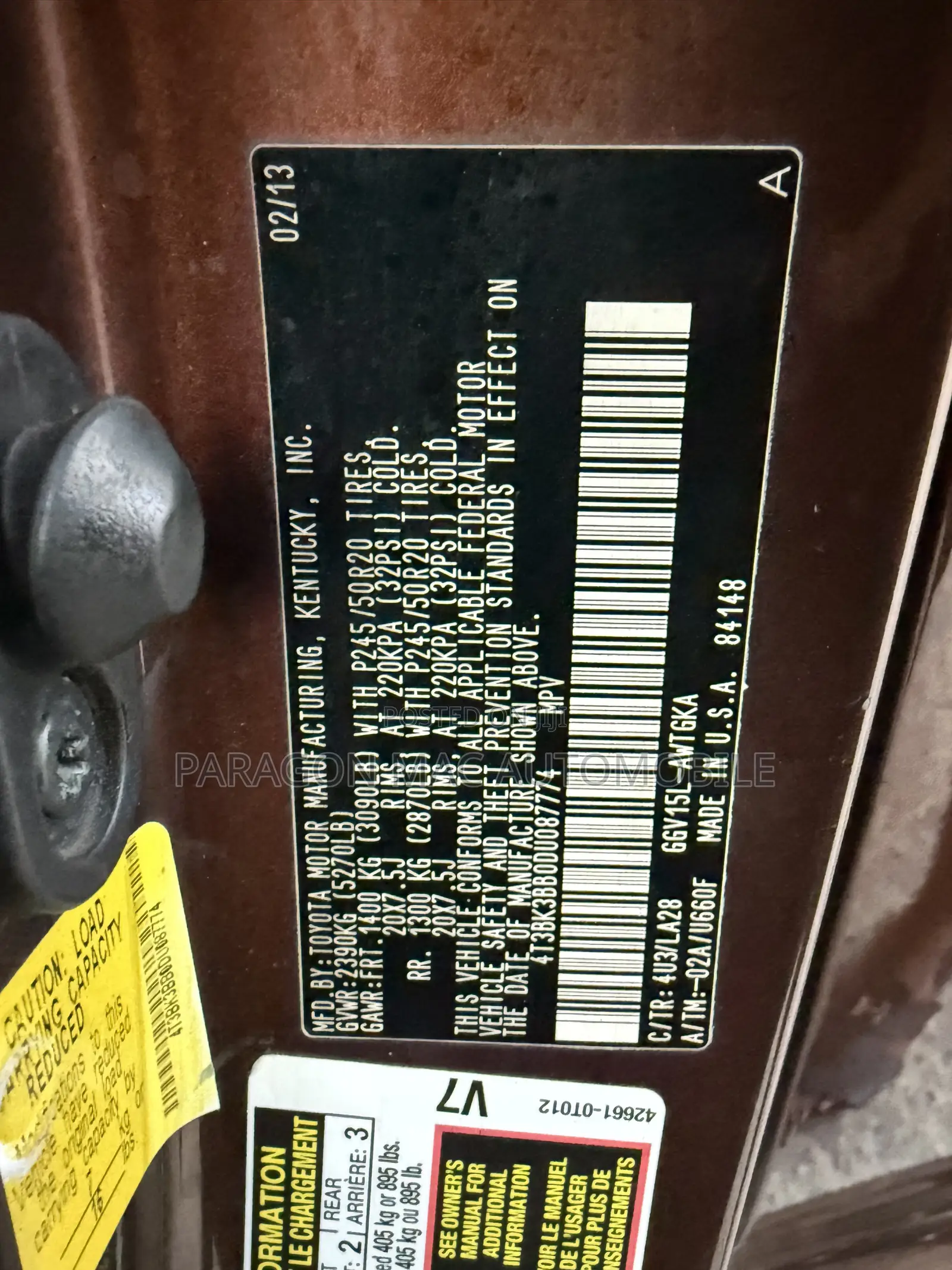 Toyota Venza XLE AWD V6 2013 Brown