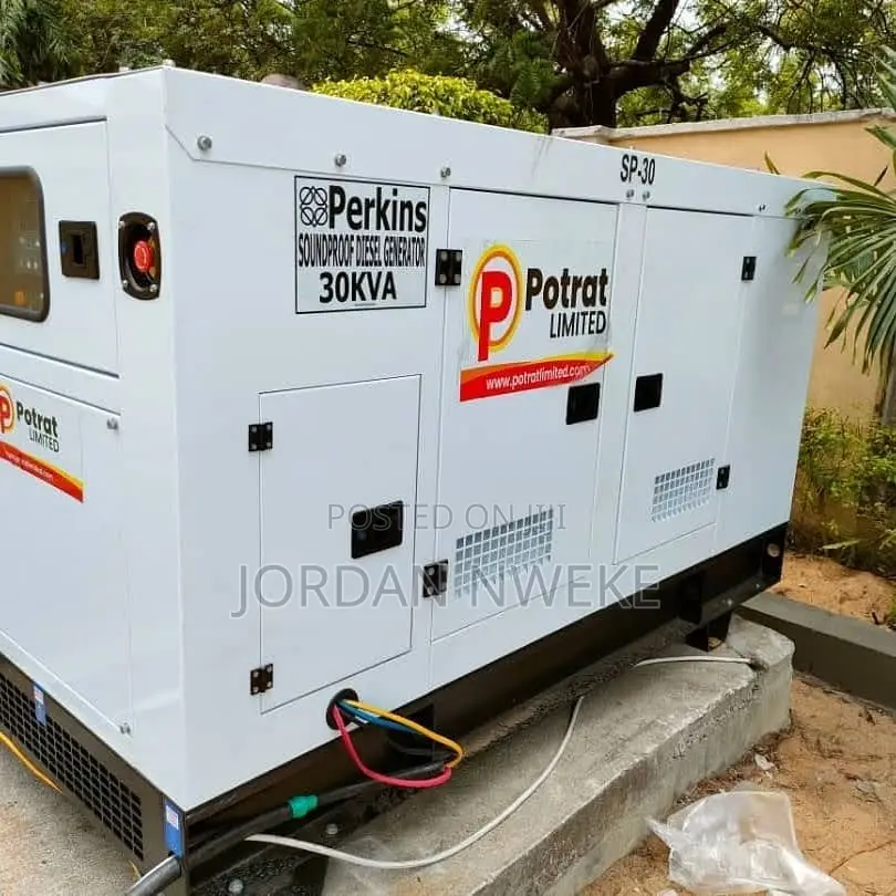 30kvPerkins Diesel Soundproof Industrial Generator
