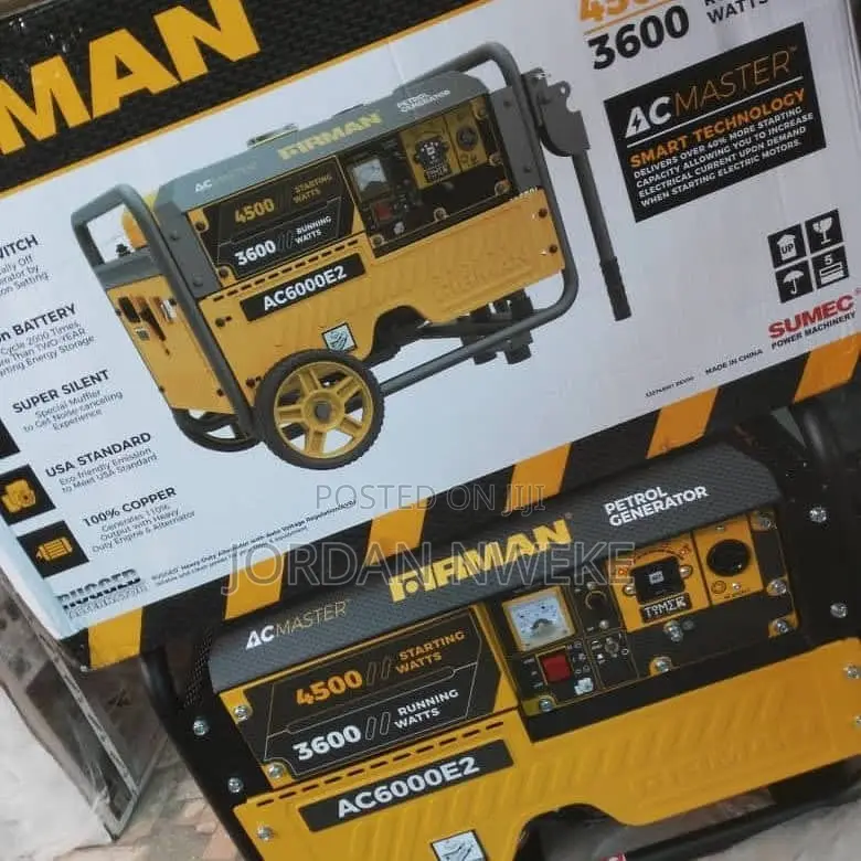AC 4.5kva Firman Petrol Portable Generator