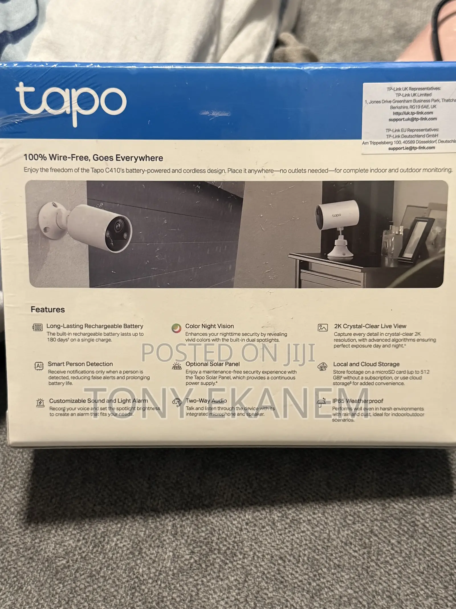 TP-Link Tapo C410 – 2K Battery-Powered Outdoor Security Camera