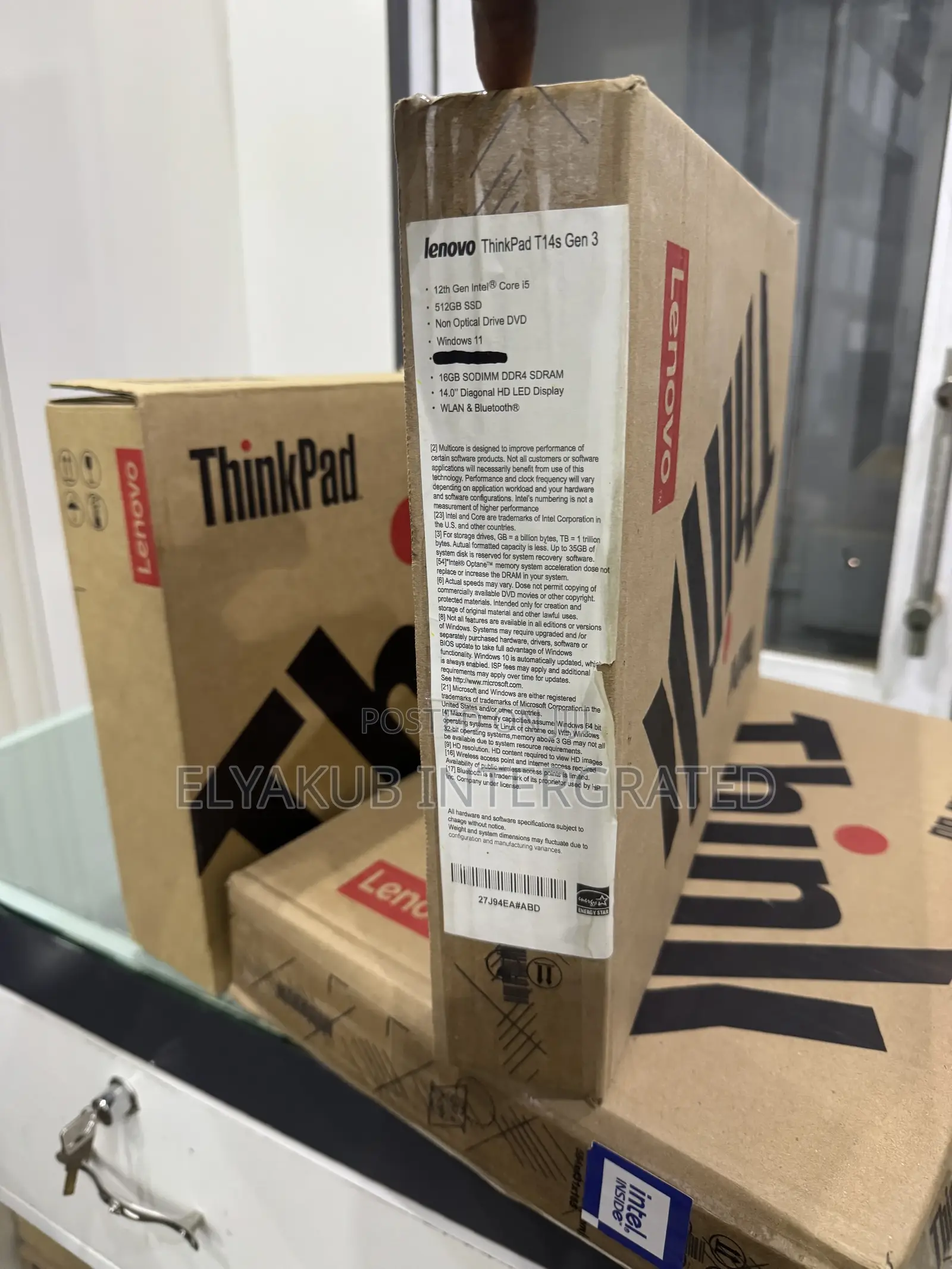 New Laptop Lenovo ThinkPad T14 G3 16GB Intel Core i5 SSD 512GB