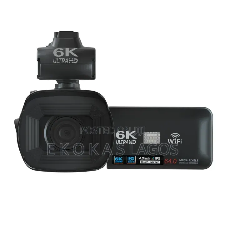 6k Ultra HD 64mp Touchscreen Video Camcorder Camera 18X Digital Zoom