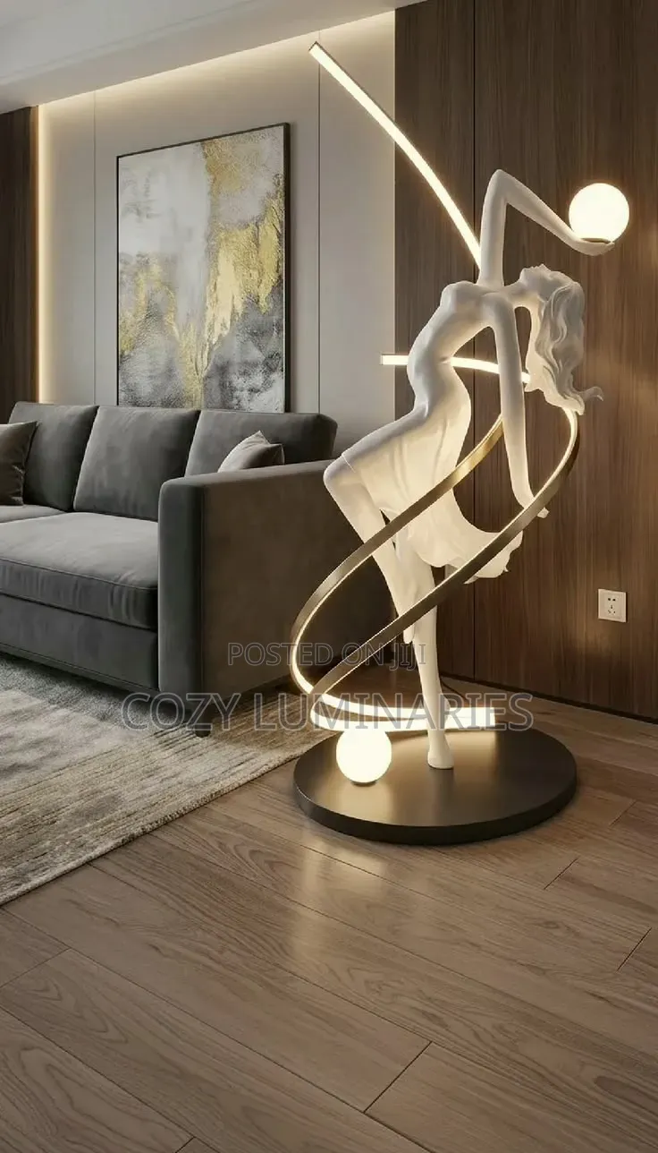 Luxury Dancer Sculpture Floor Lamp | Statue LED Art Light