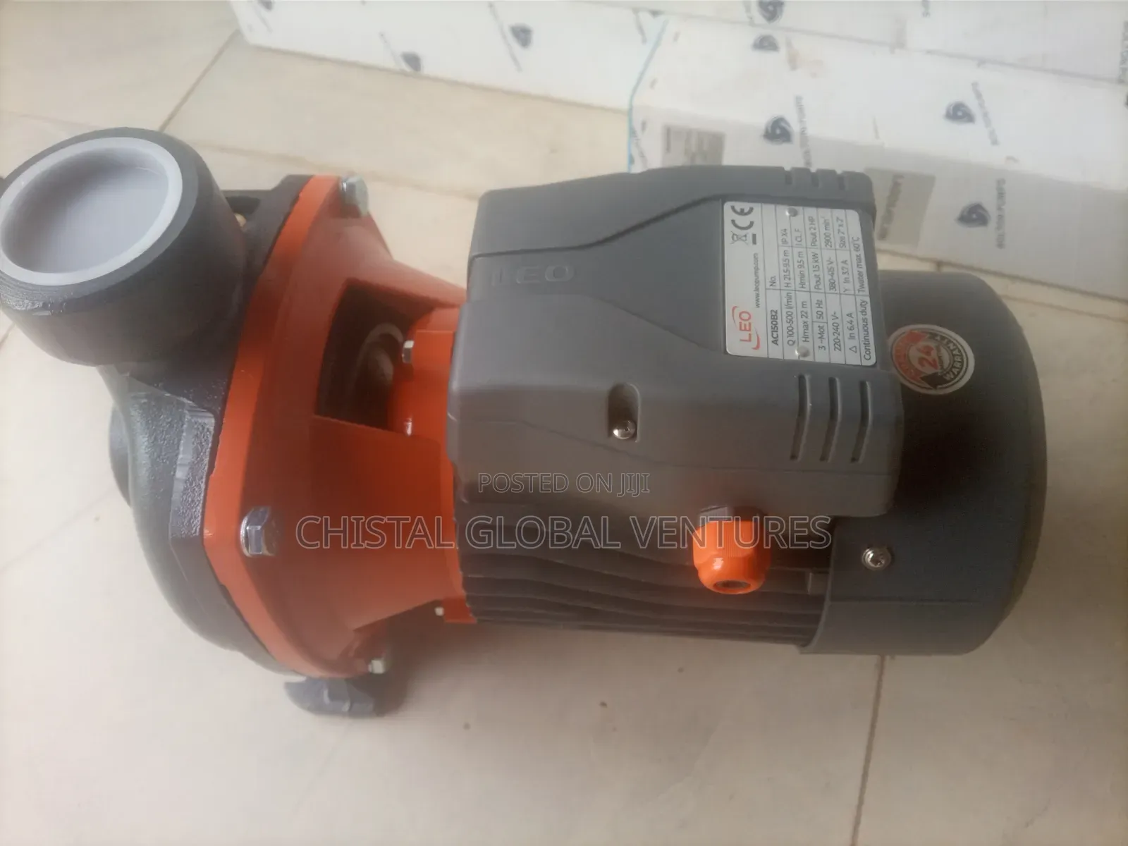 LEO 2HP 3-Phase Centrifugal Pump AC150B2 (500l/Min)