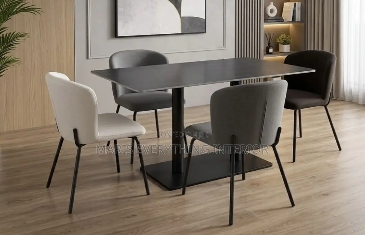 Luxury 4-Seater Marble Dining Set - FREE Delivery & Installation
