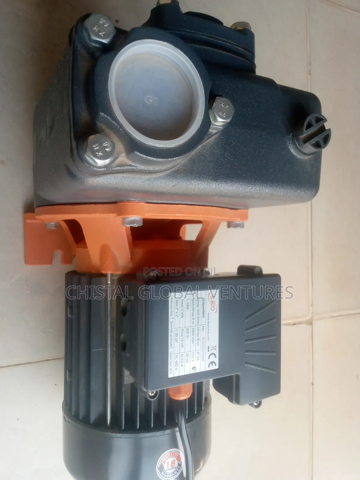 LEO 2HP High Flow Centrifugal Water Pump (XHSm2000)