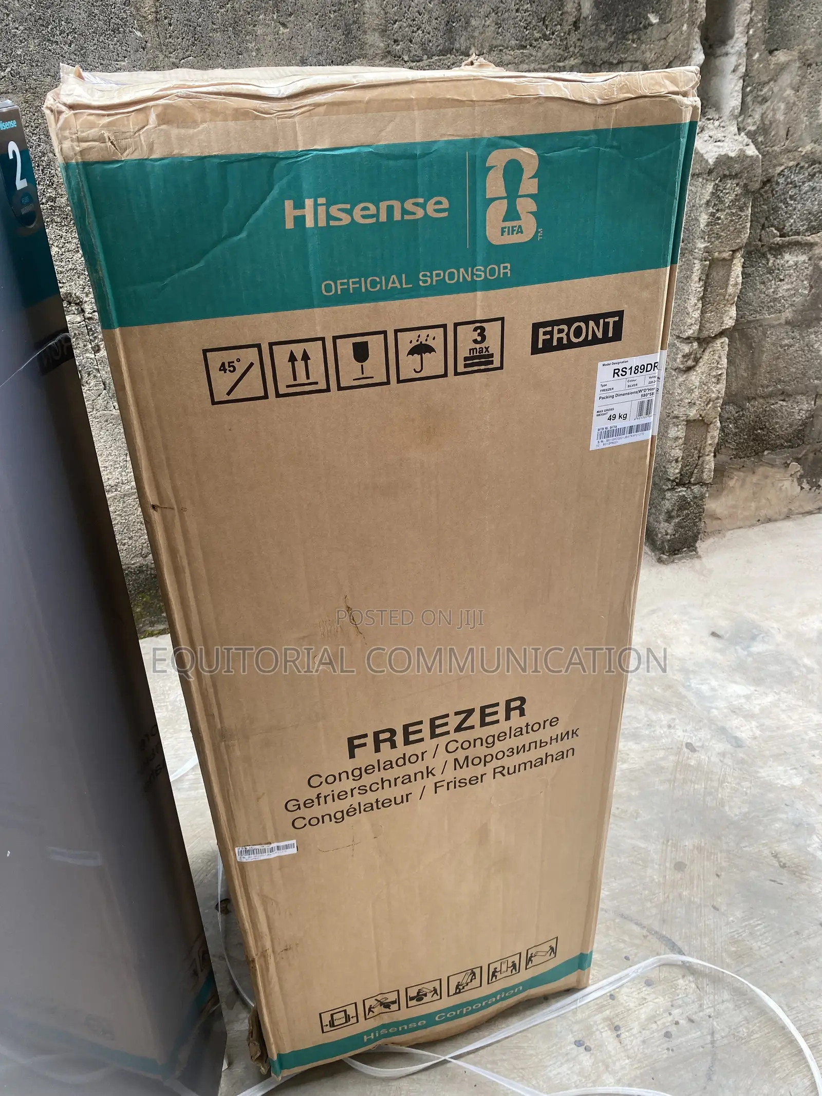 Hisense RS189DR 190L Upright Food Freezer