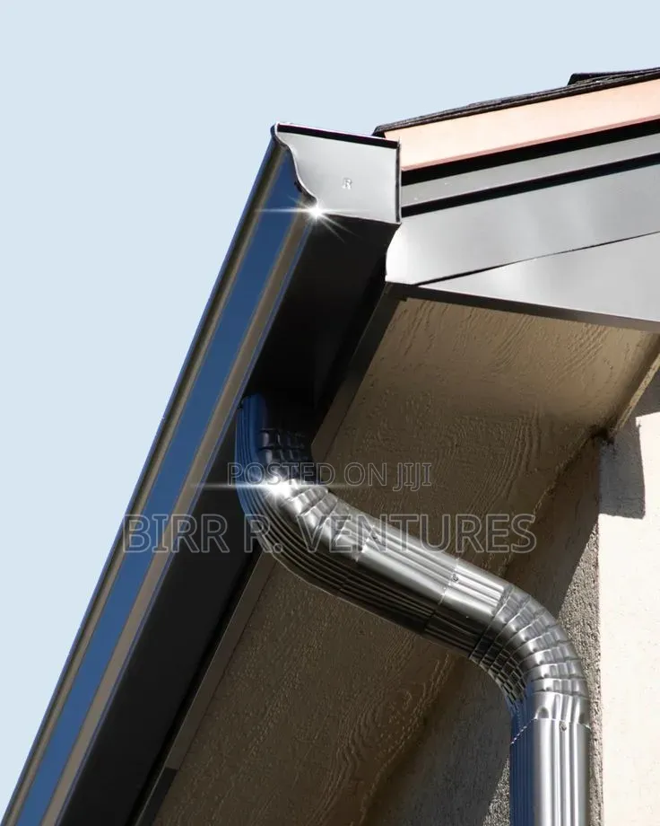 Metal Roof Gutter Installation