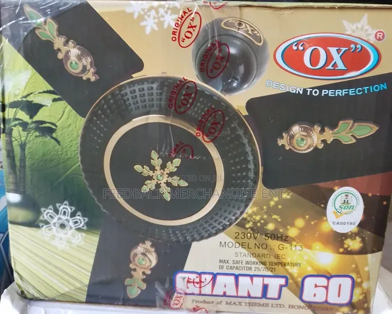 Ox Ceiling Fan, Giant 60