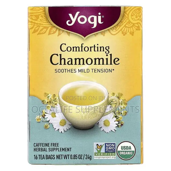 Yogi Tea, Comforting Chamomile, Caffeine Free, 16 Tea Bags (24 G)
