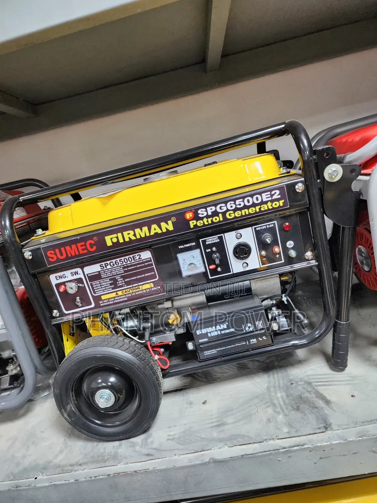 SPG6500E2 Sumec Firman 4.5kva Petrol Generator [Black & Yellow Design]