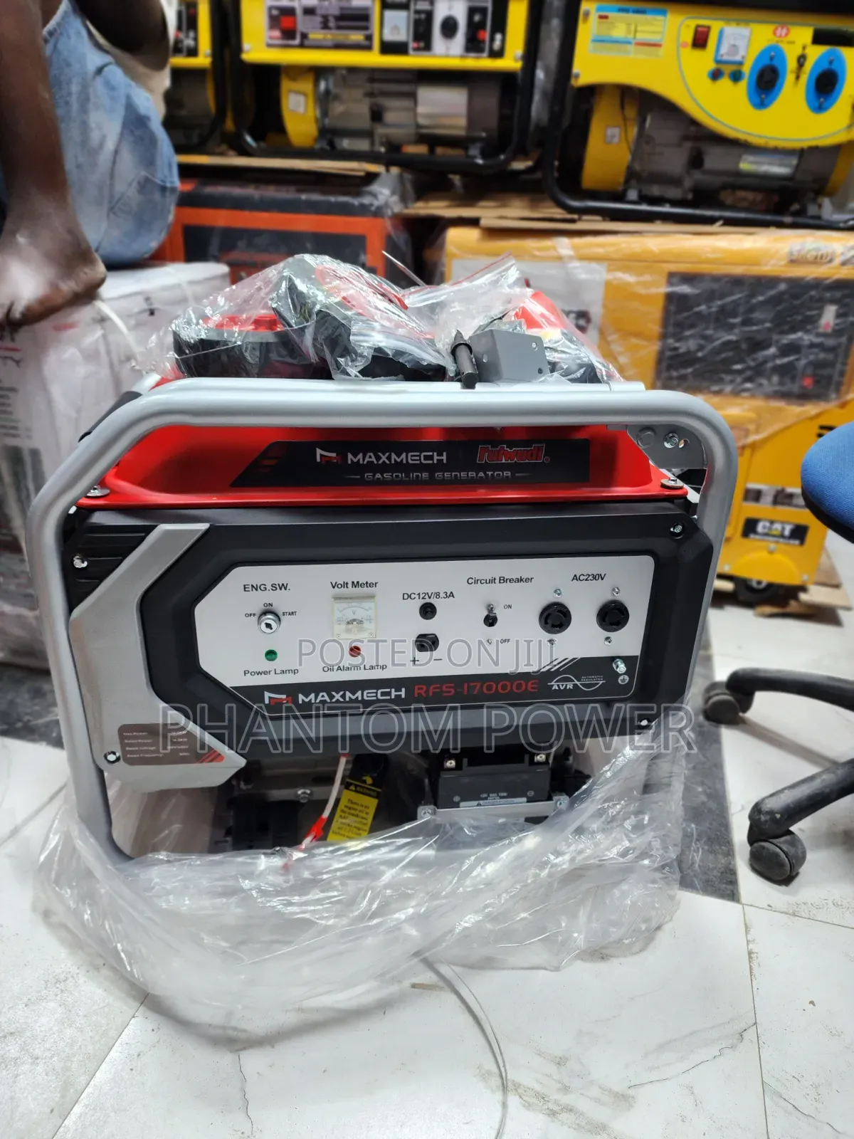 Original Maxmech RFS17000E 15KVA Copper Petrol Generator Available