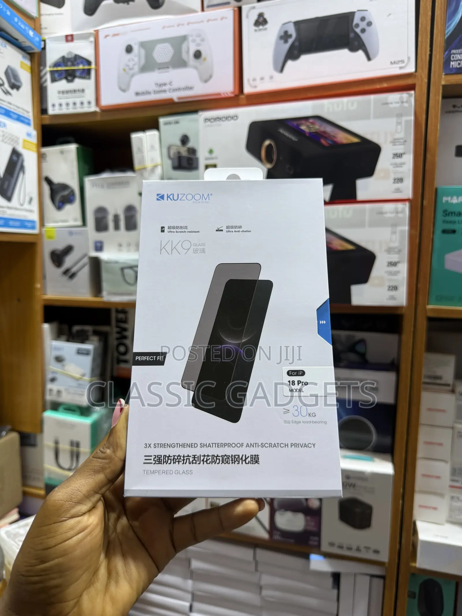 Kuzoom Kk9 Privacy Screen Protector for iPhone 18 Pro Max/ 18 Pro