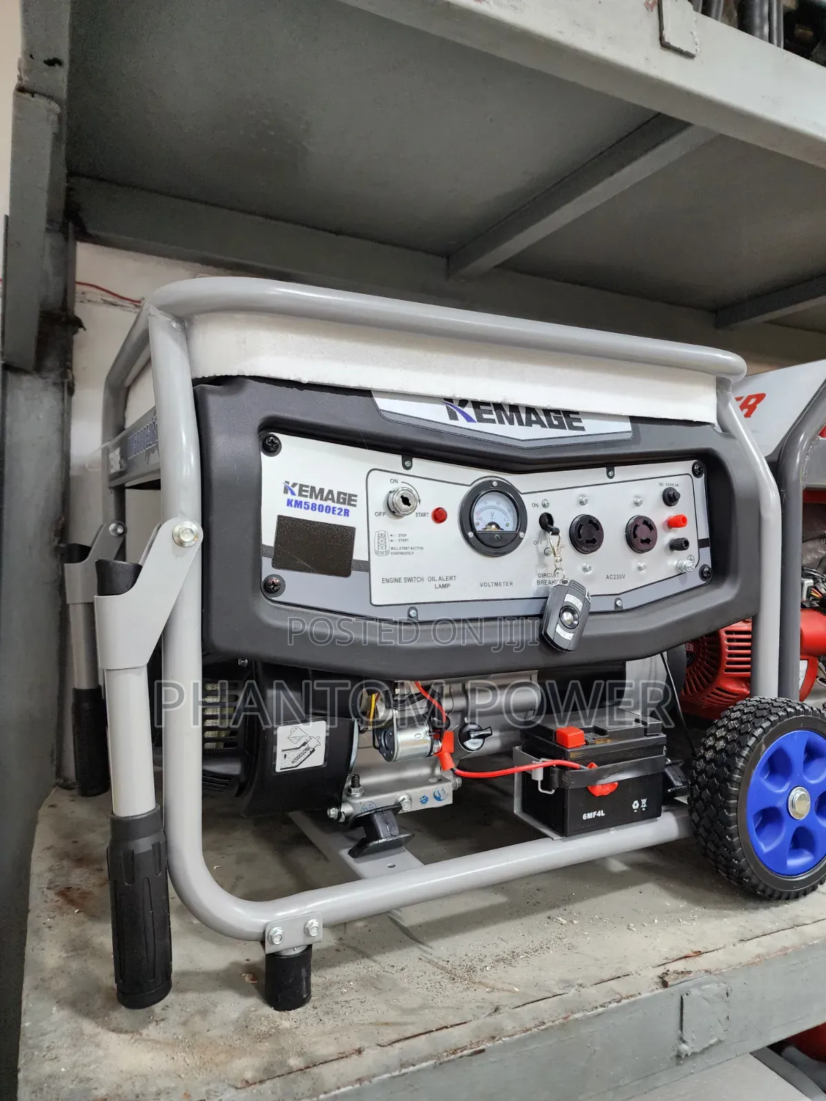 5.5kva Kemage KM5800E2R Generator With Key and Remote Start Technology