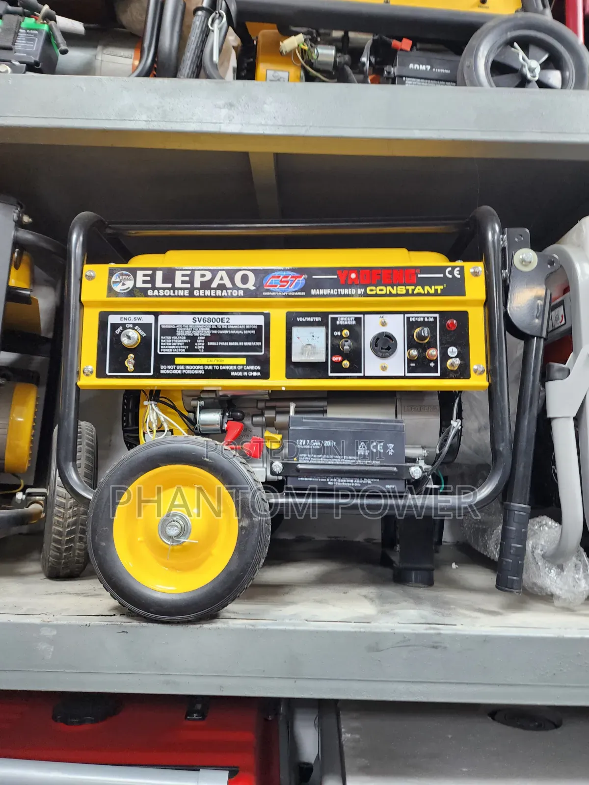 Original 4.5kva Elepaq Constant Key Start Petrol Generator [SV6800E2]