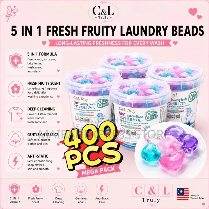 Multi-Compartment 5-in-1 Laundry Detergent Gel Pods