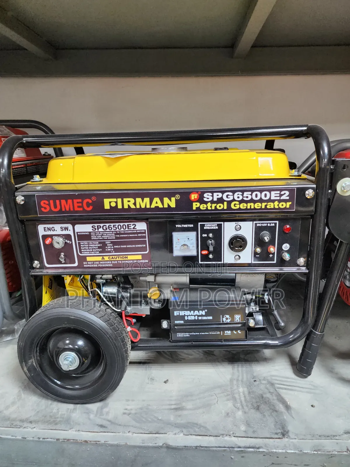 Sumec Firman SPG6500E2 Key Start Petrol Generator[4.2/4.5kva Capacity]