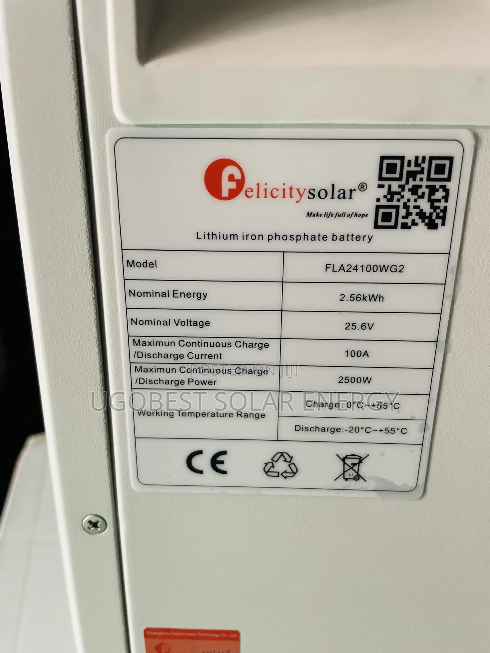 2.5kwh 24v Felicity Lithium Battery