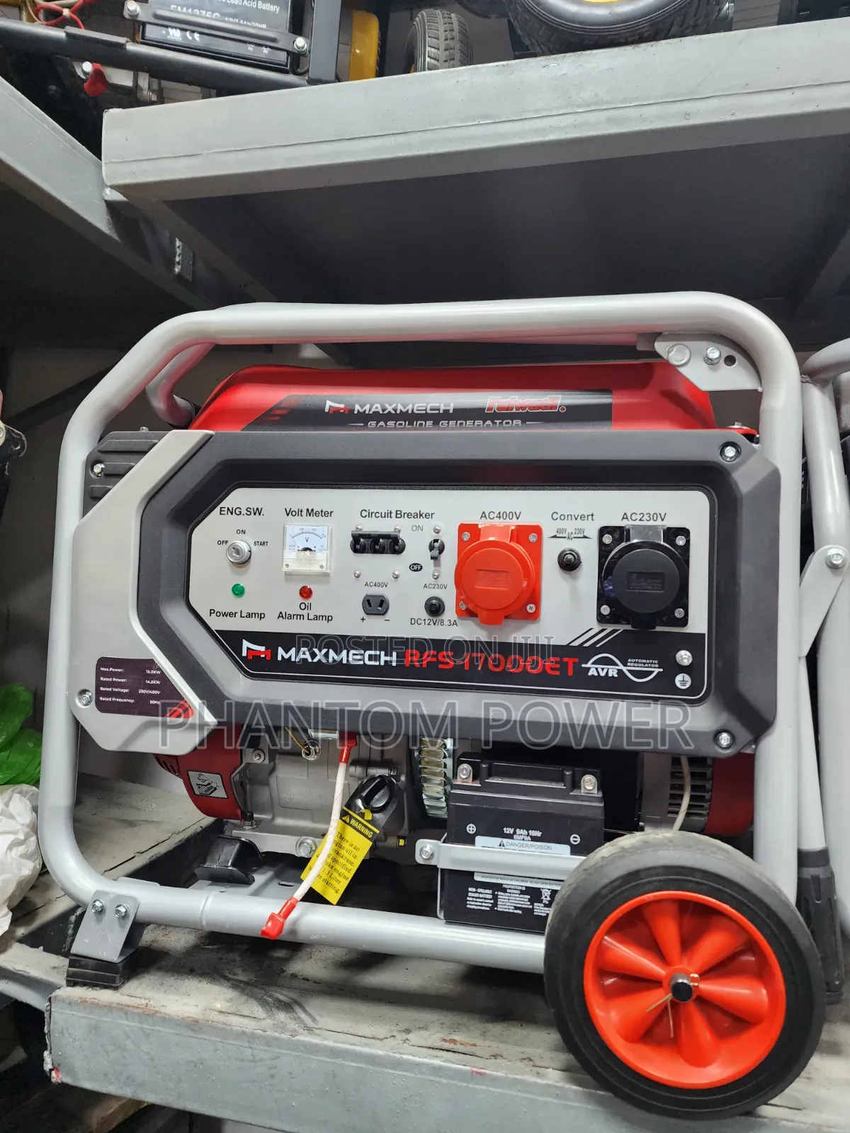 Maxmech 15kva Three Phase Petrol Generator [Rfs Series 17000et]>copper