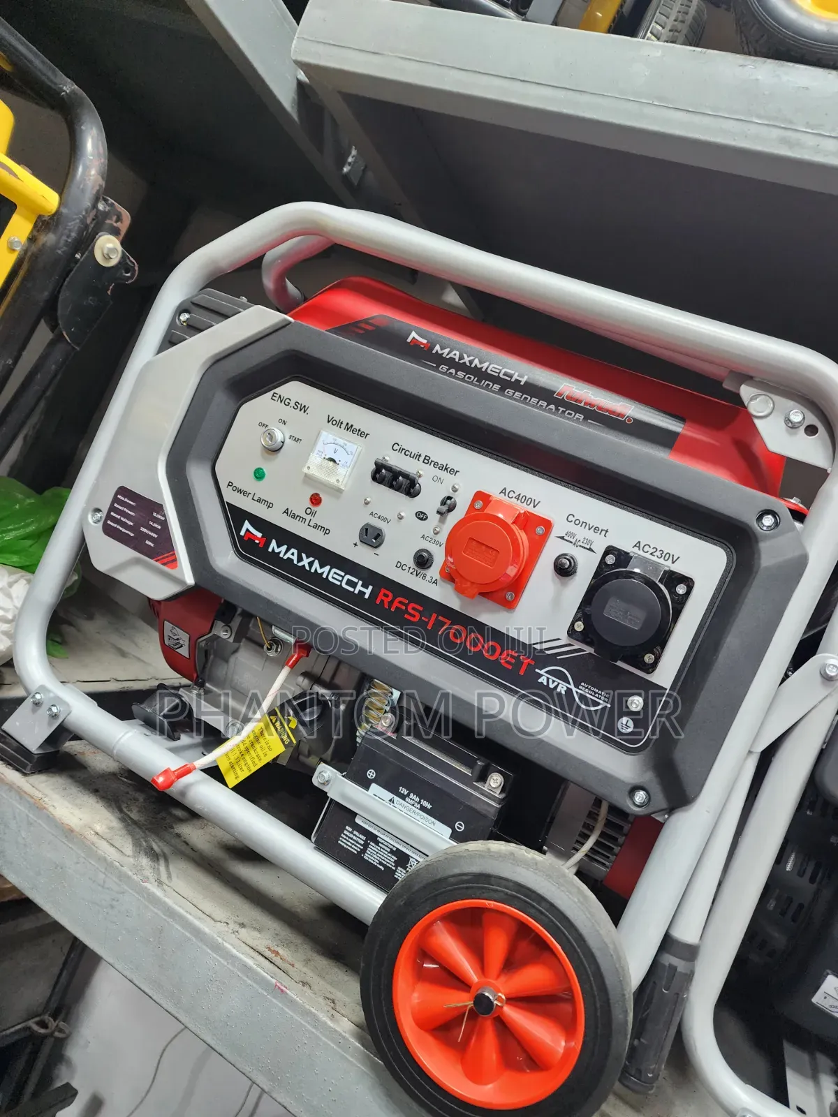 Maxmech 15kva Three Phase Petrol Generator [Rfs Series 17000et]>copper