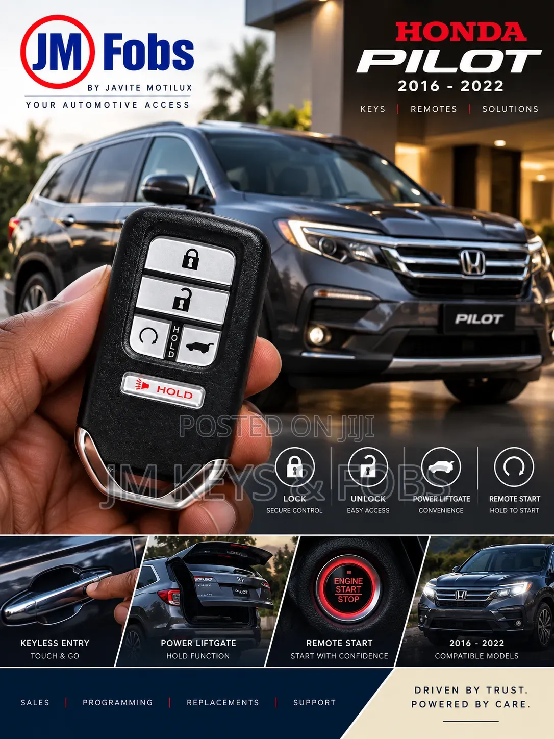 Smart Keyless Fob Replacement for Honda Pilot