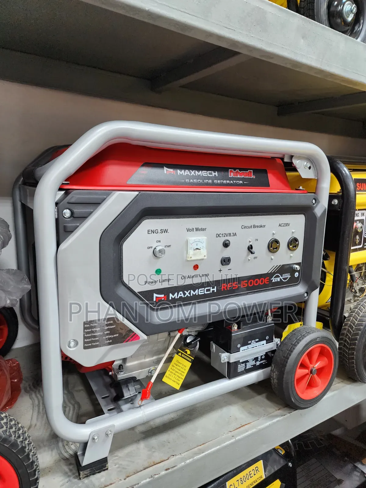 New Model Maxmech RFS15000E 12.5kva Petrol Generator [Can Power 3 ACs]
